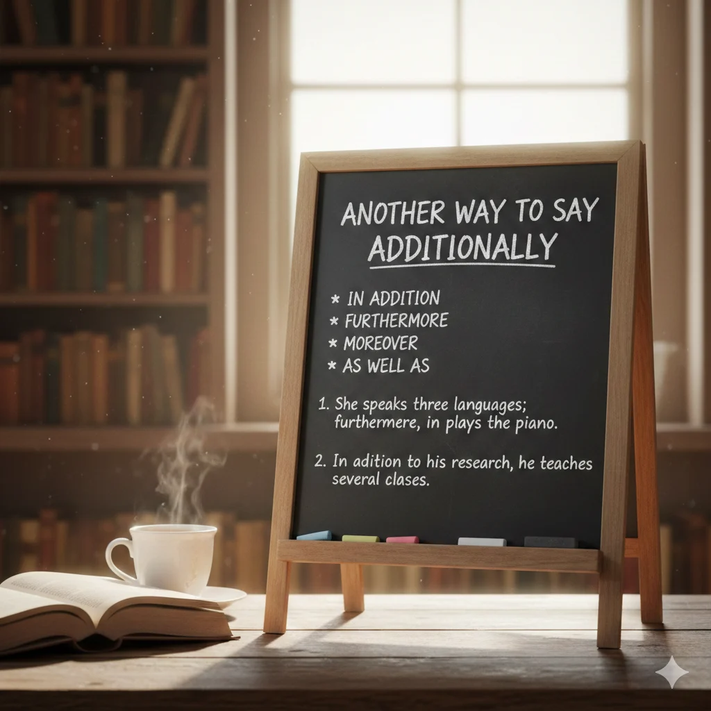 another way to say additionally