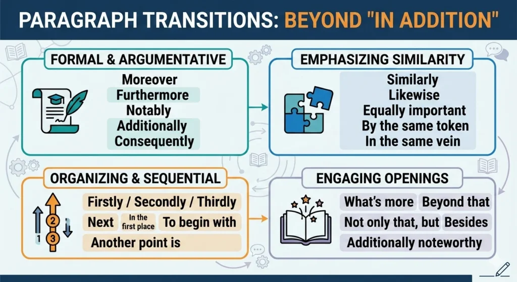 another way to say in addition