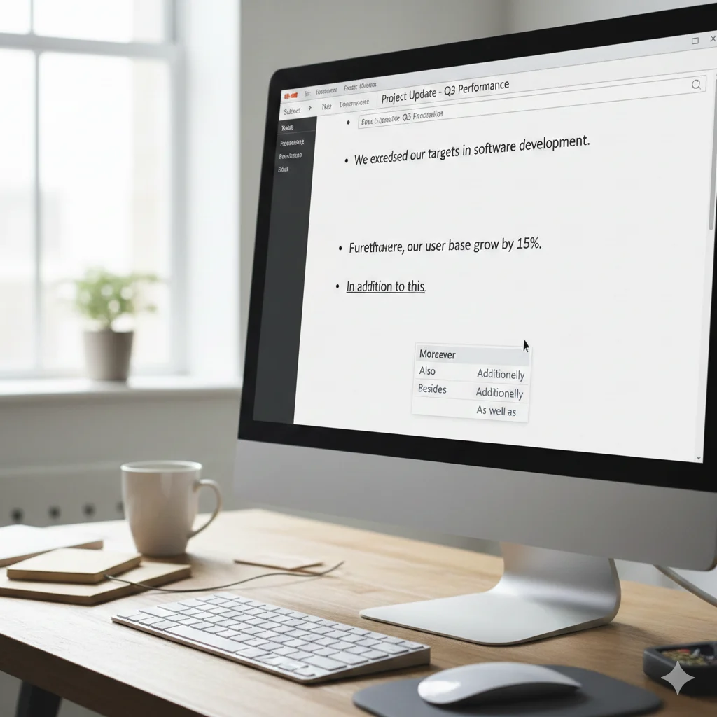 another way to say additionally