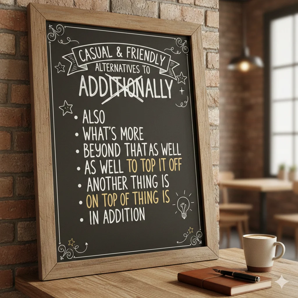 another way to say additionally