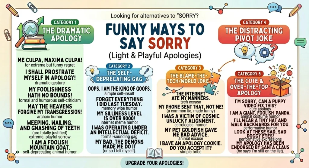 another way to say sorry