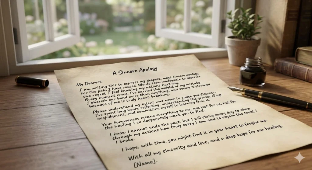 best way to say sorry in a text