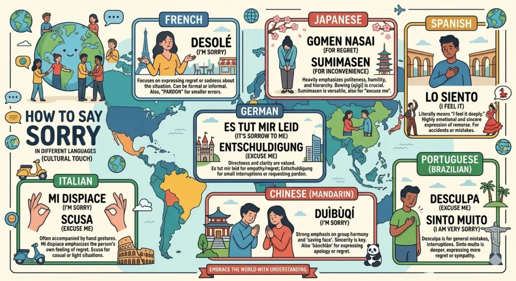 another way to say sorry