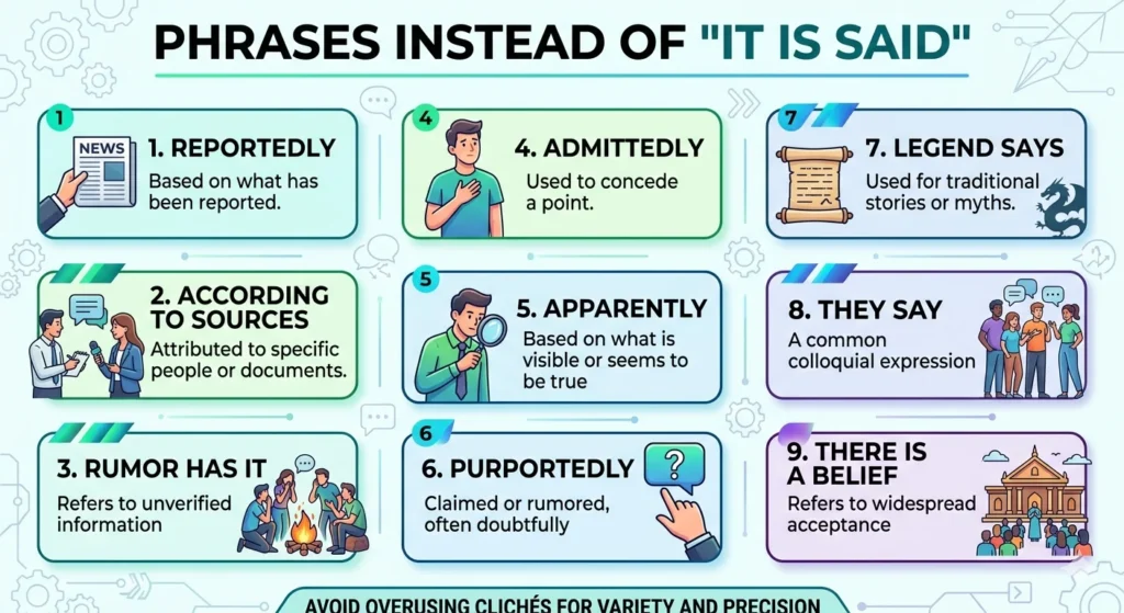 another way to say said