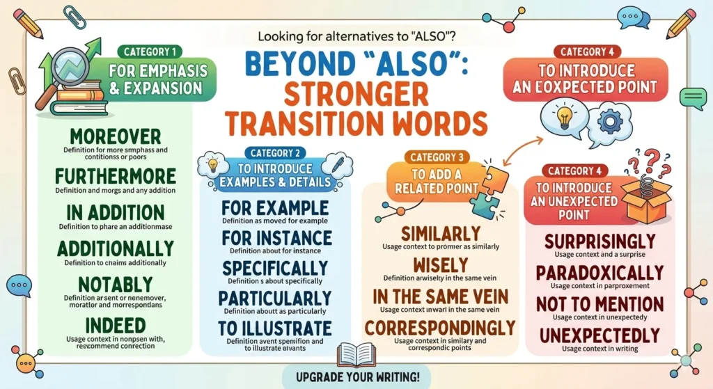 another way to say also