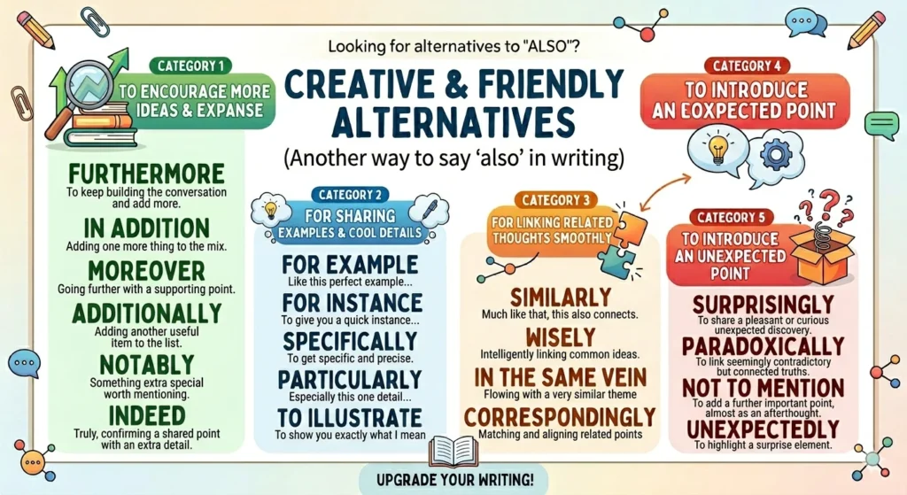 another way to say also