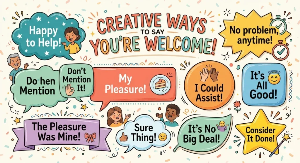 another way to say you're welcome