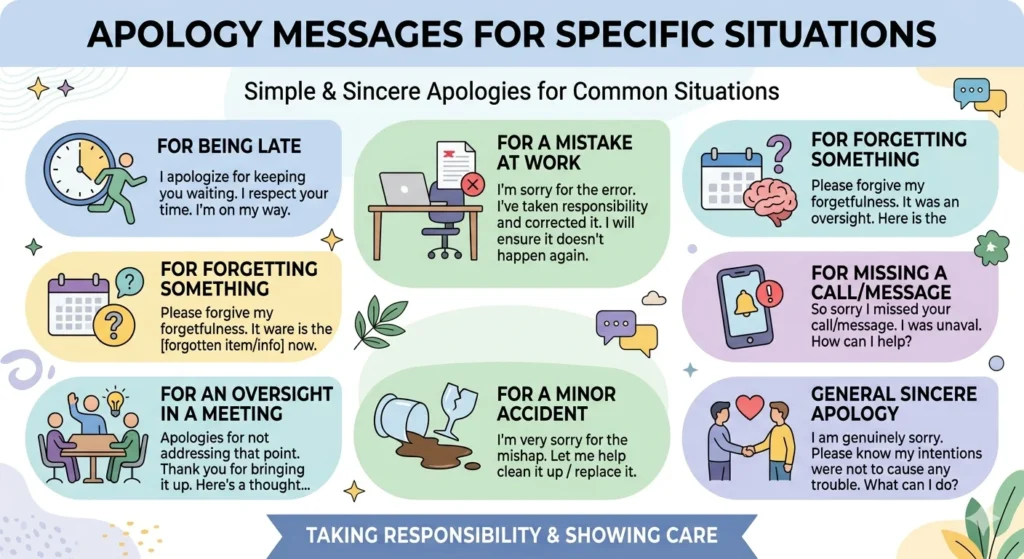 another way to say sorry