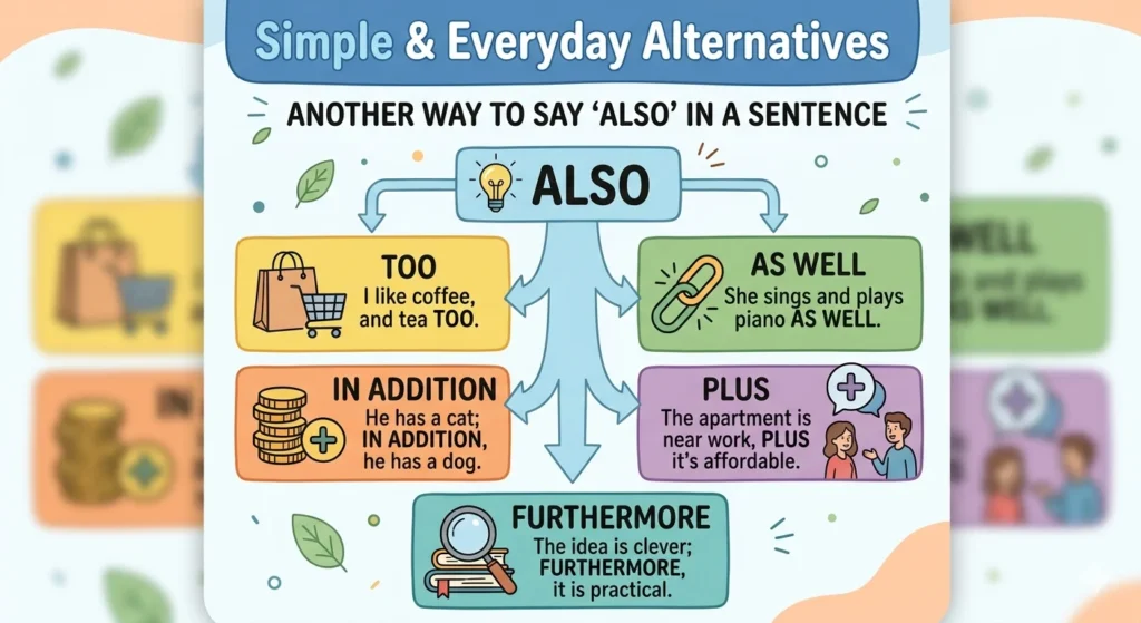 another way to say also