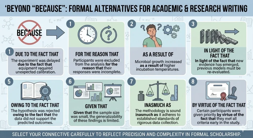 another way to say because