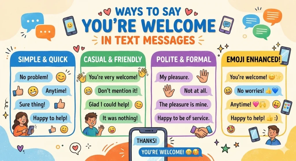 another way to say you're welcome