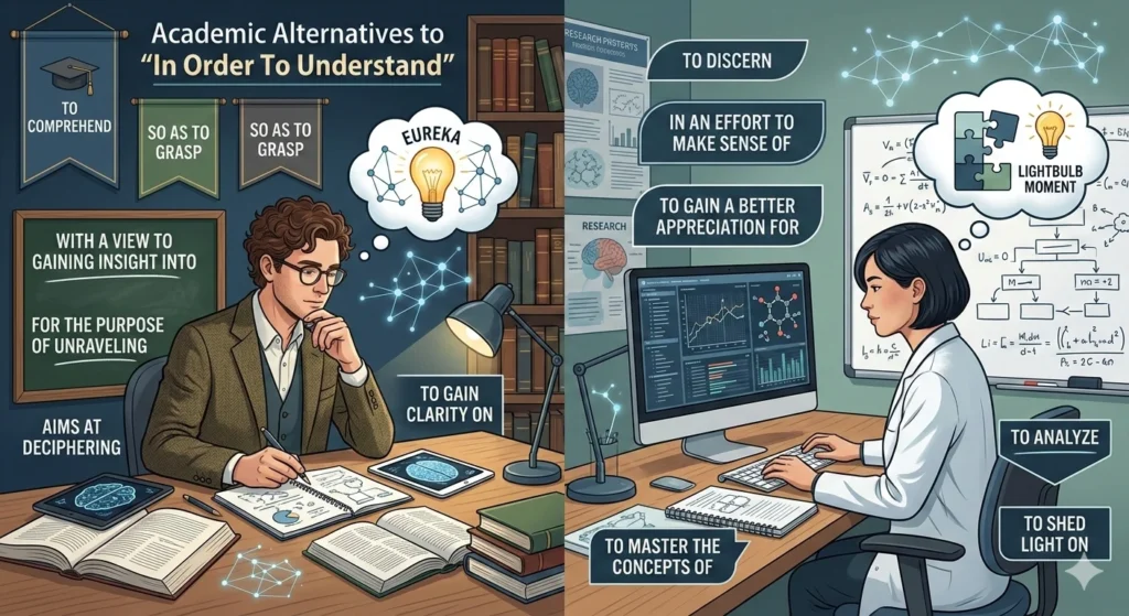 another way to say in order to