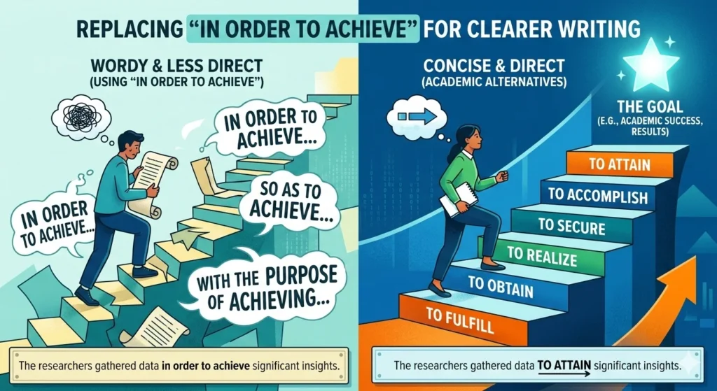 another way to say in order to