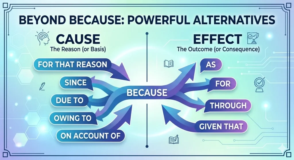 another way to say because