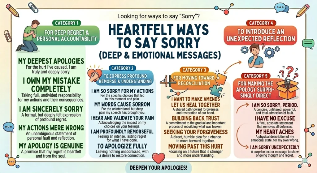 another way to say sorry