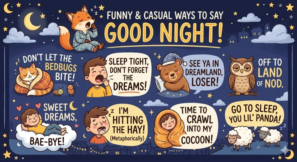 another way to say good night