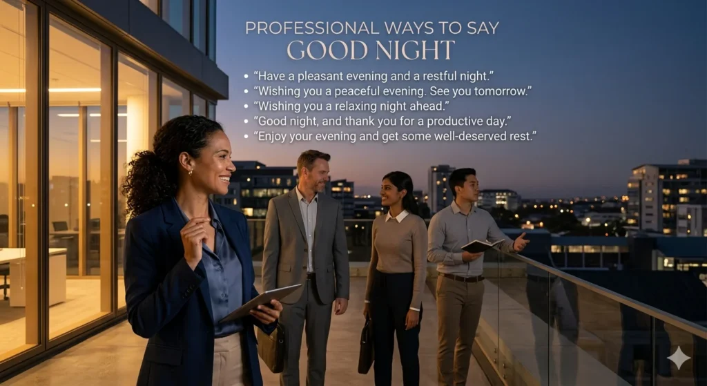 another way to say good night