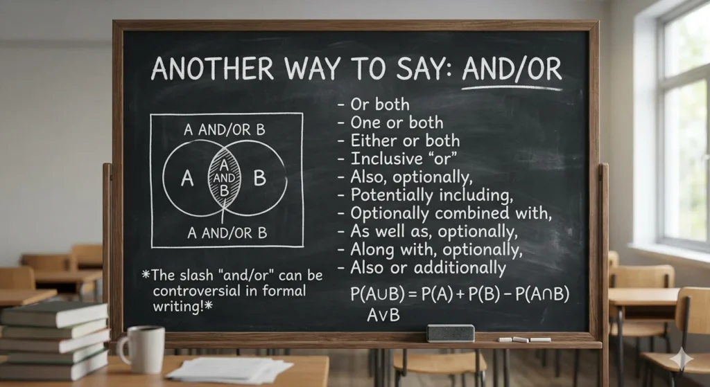 another way to say and