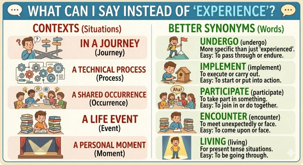 another way to say experience
