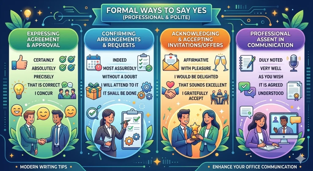 another way to say yes