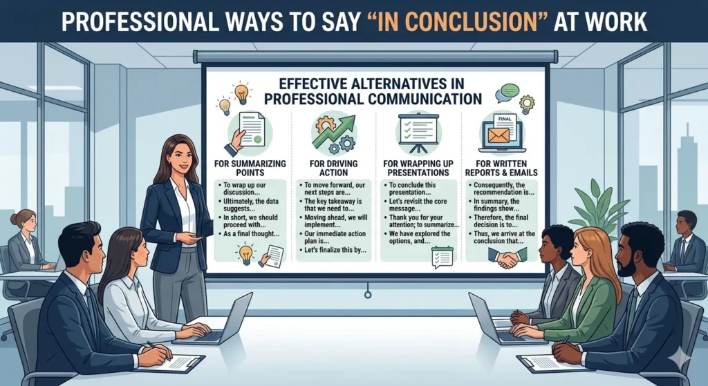 what's another way to say in conclusion