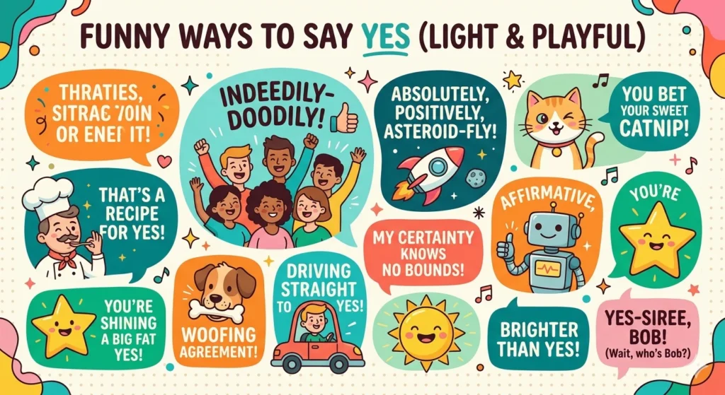 another way to say yes