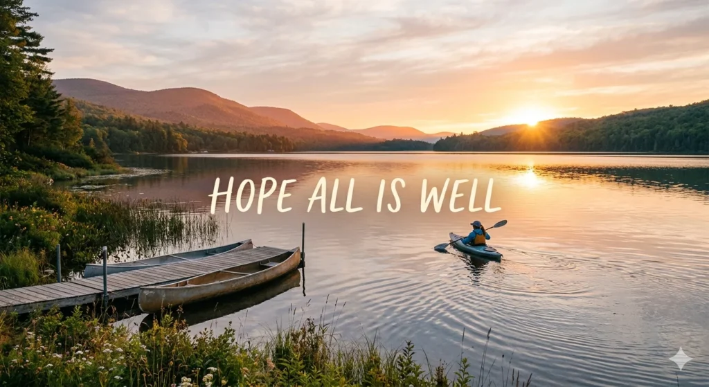 another way to say hope all is well