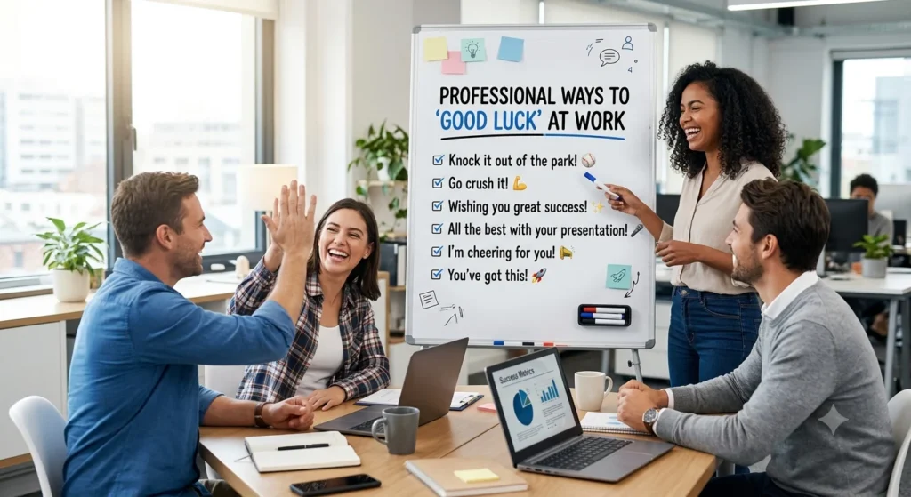 another way to say good luck professionally
