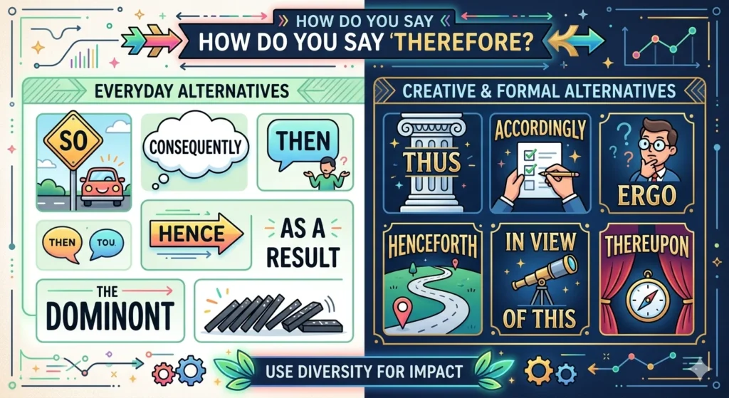 another way to say therefore