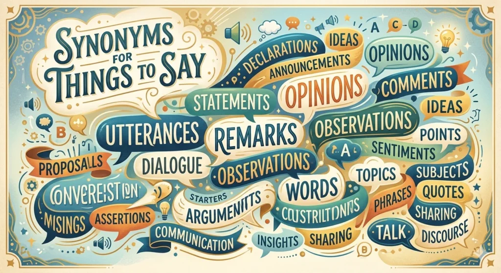 another way to say things