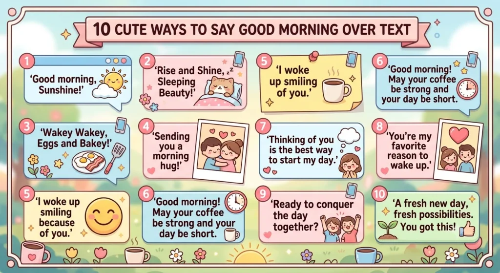 different way to say good morning