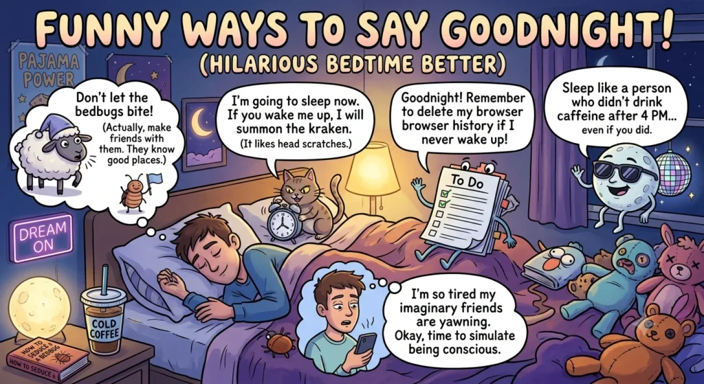 funny way to say goodnight
