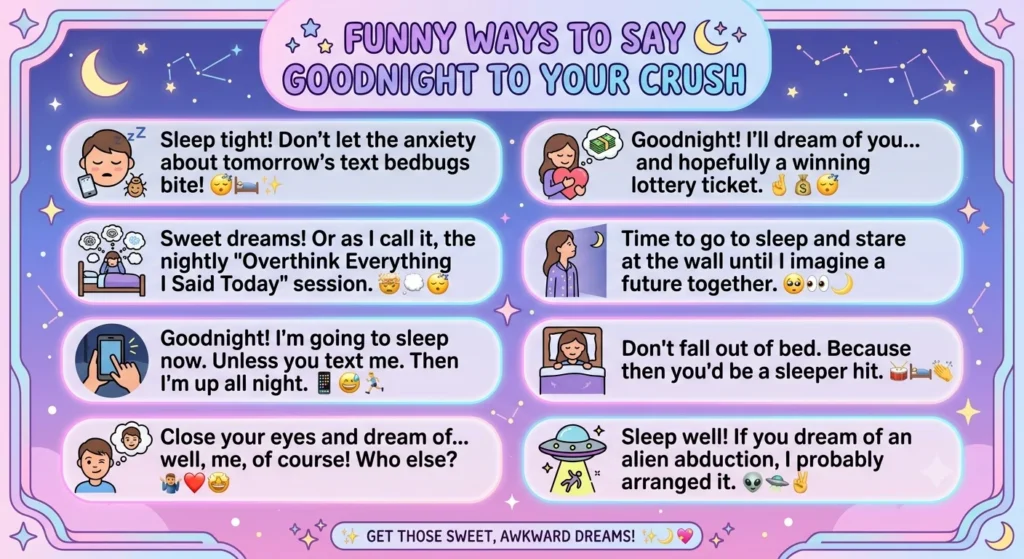 funny way to say goodnight