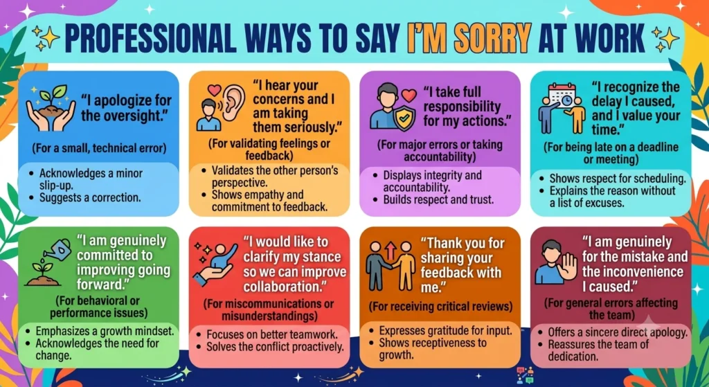 another way to say i'm sorry