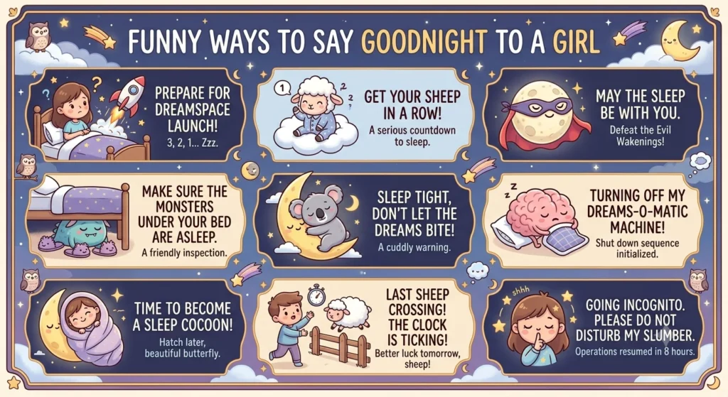 funny way to say goodnight