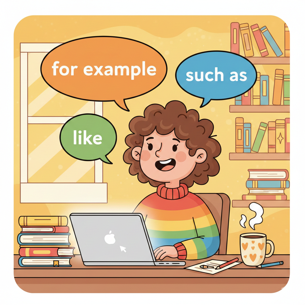 another way to say for example