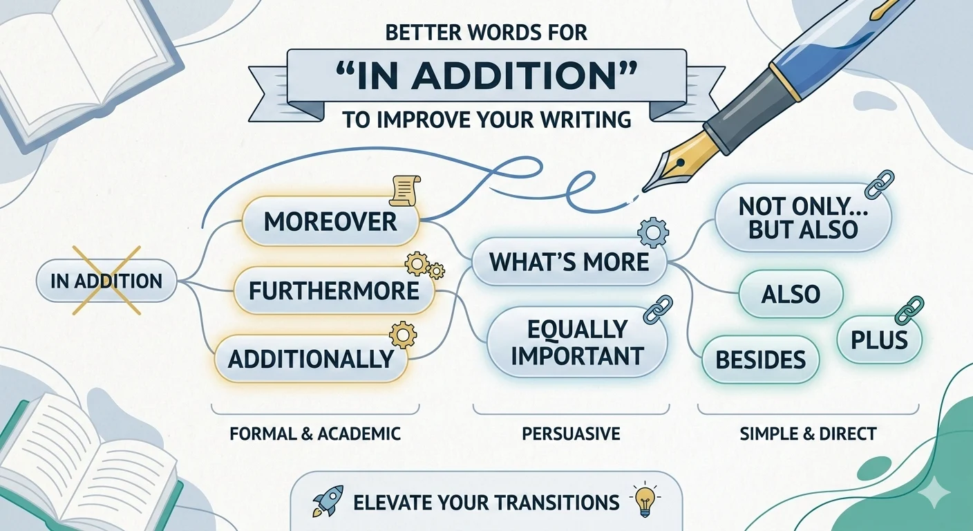 another way to say in addition