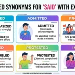 another way to say said