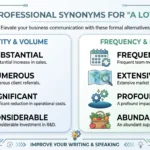 another way to say a lot