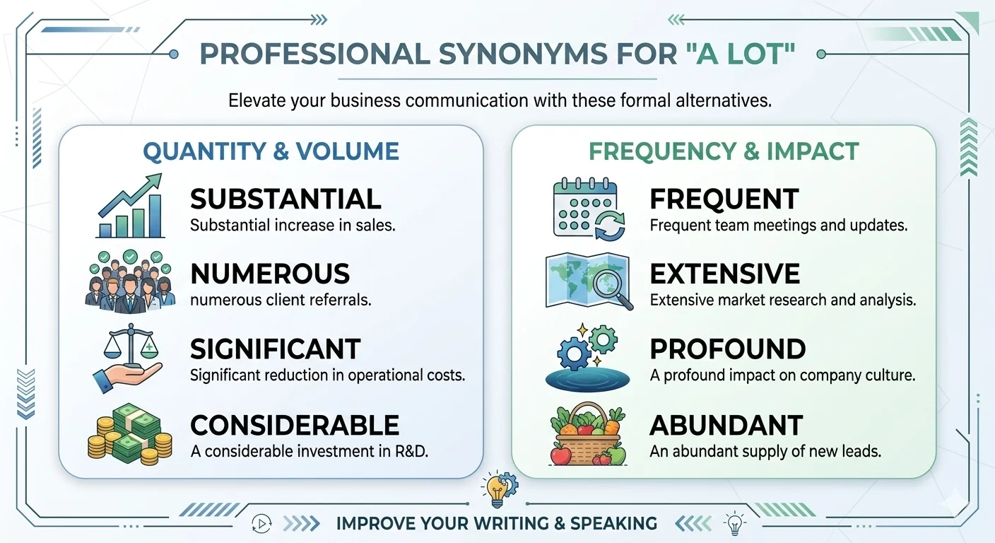 another way to say a lot