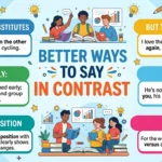 another way to say in contrast