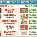 another way to say shows