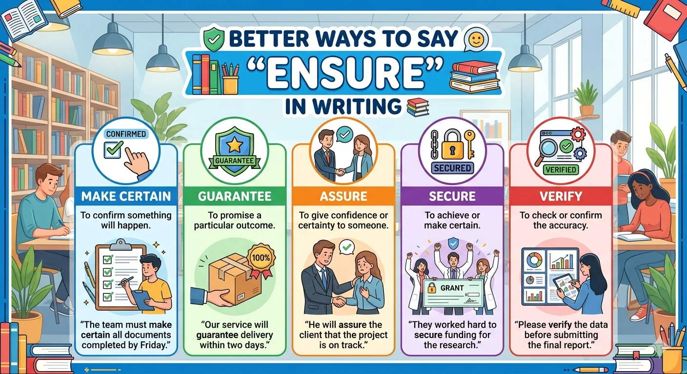another way to say ensure