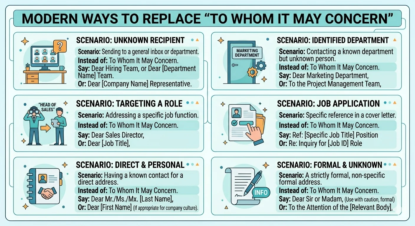 another way to say to whom it may concern