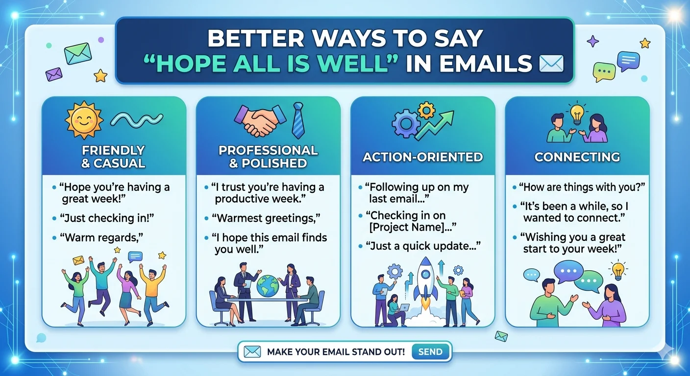another way to say hope all is well