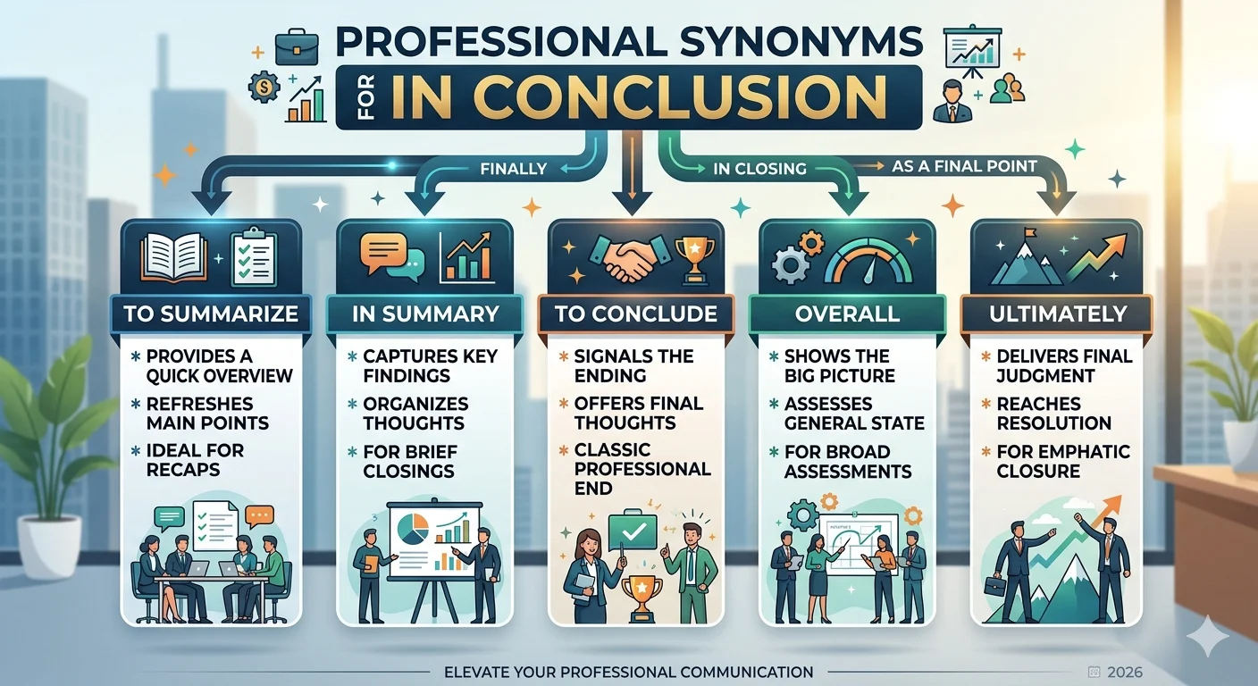 better way to say in conclusion