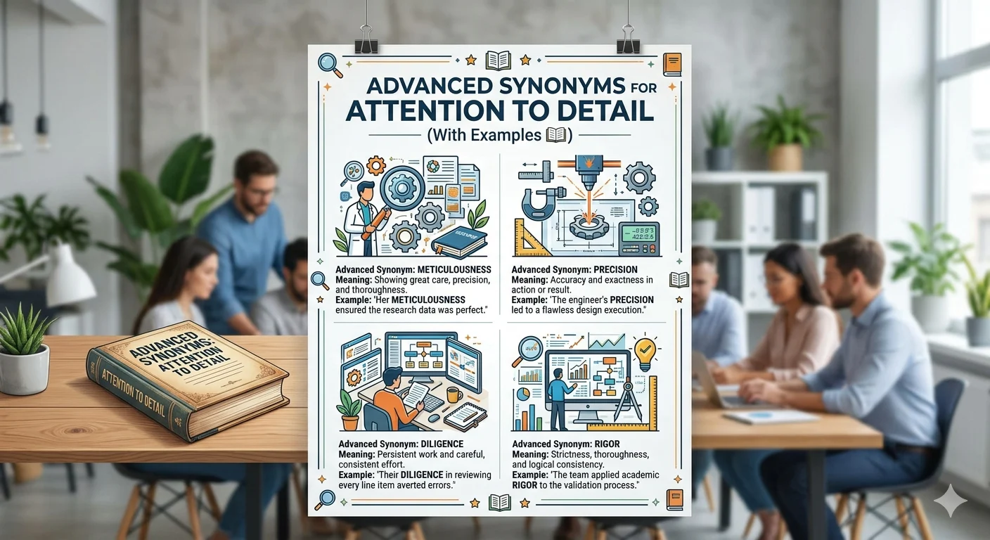 another way to say attention to detail