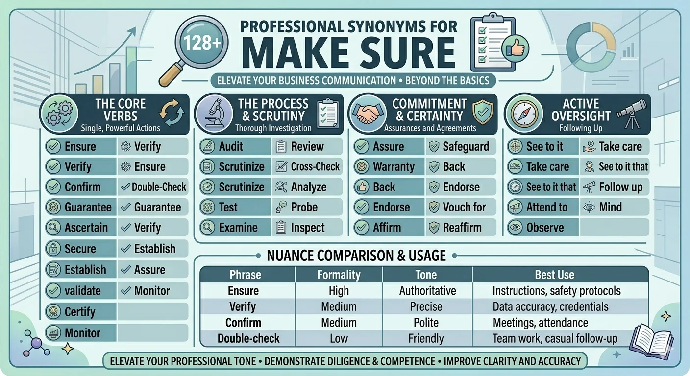 another way to say make sure