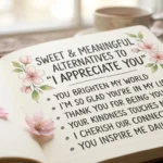another way to say i appreciate you