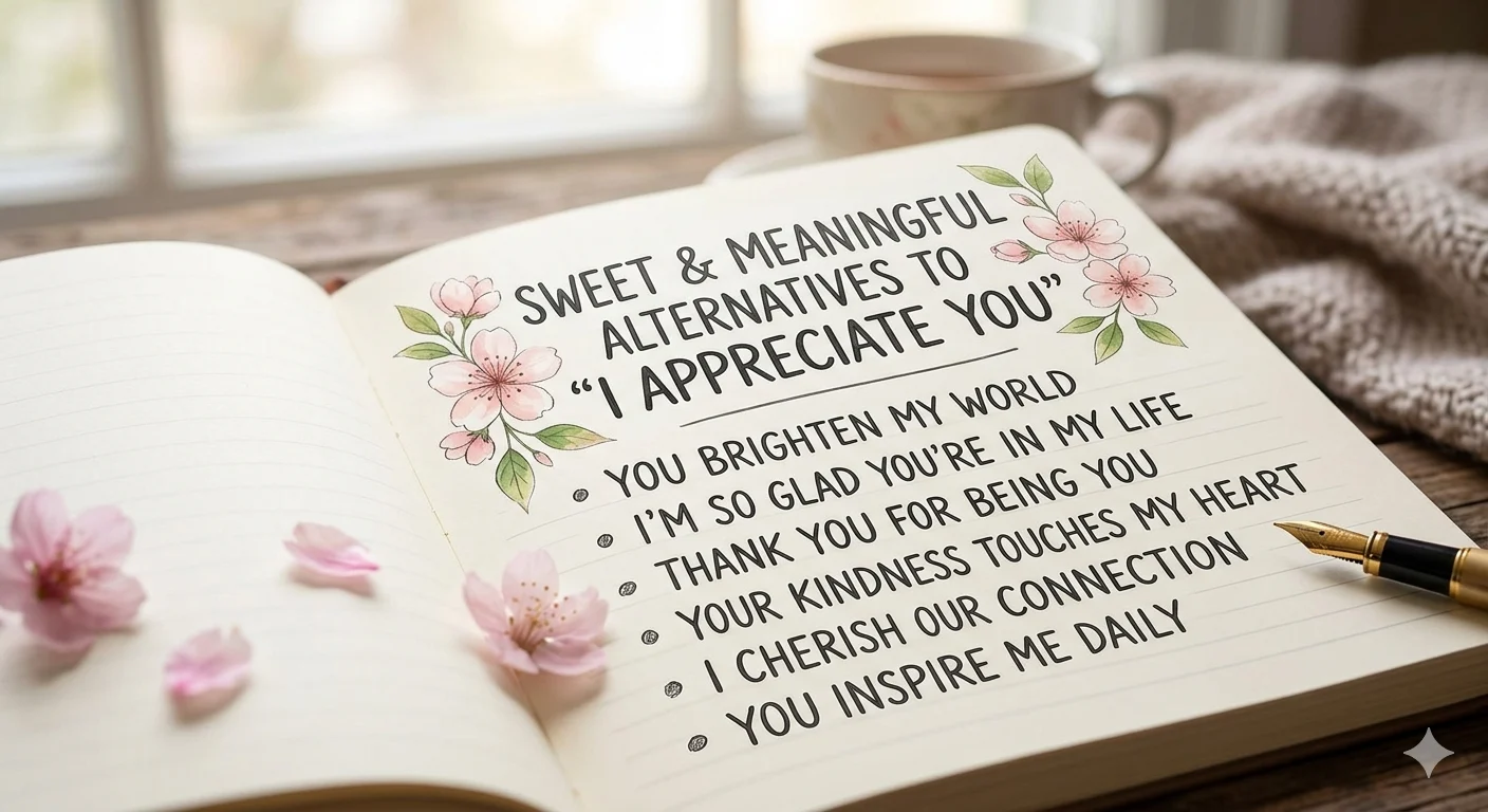 another way to say i appreciate you